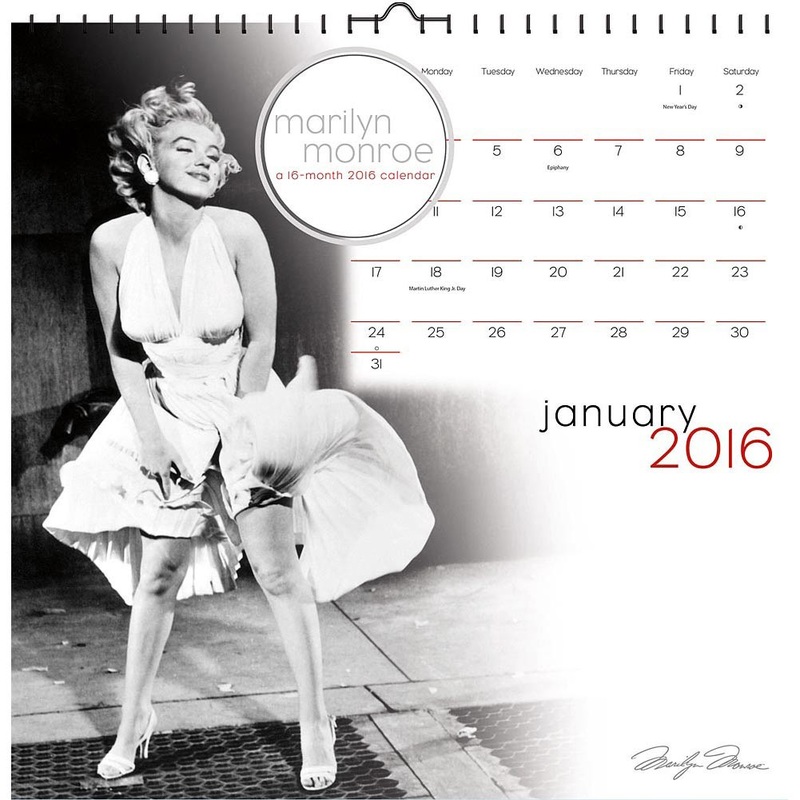 Marilyn Monroe 2016 Wall Calendar