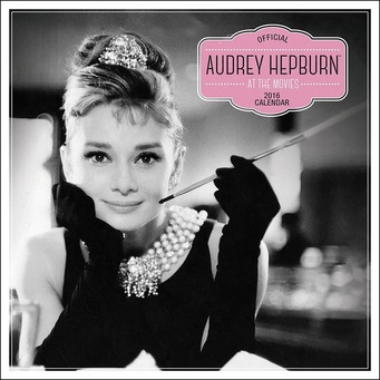 Audrey Hepburn at the Movies 2016 Wall Calendar