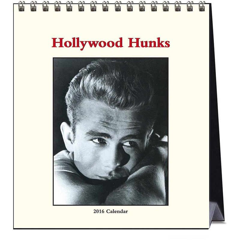 Hollywood Hunks 2016 Desk Calendar