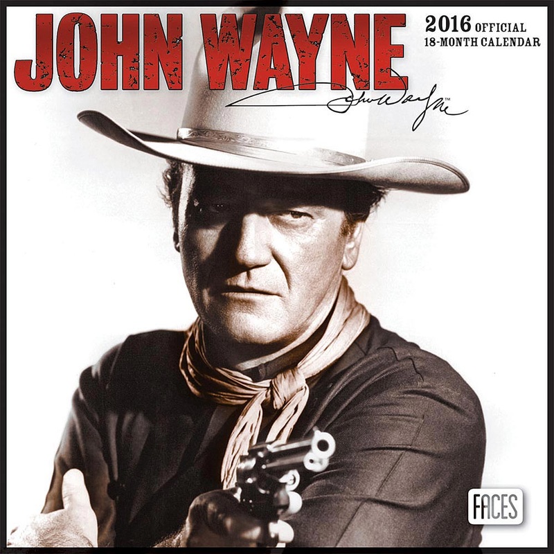 John Wayne 2016 Mini Wall Calendar